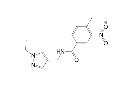 N-[(1-ethyl-1H-pyrazol-4-yl)methyl]-4-methyl-3-nitrobenzamide