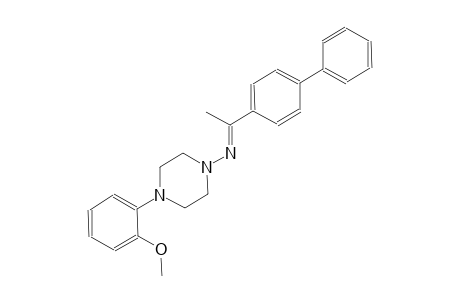 1-piperazinamine, N-[(E)-1-[1,1'-biphenyl]-4-ylethylidene]-4-(2-methoxyphenyl)-