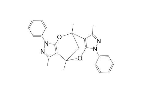 1,6-Diphenyl-3,4,8,9-tetramethyl-1,4,6,9-tetrahydro-4,9-methano-1,5-dioxacin[2,3-c:6,7-C']dipyrazole