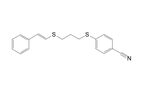 (4-Cyanophenyl)(3-(styrylthio)propyl)sulfane