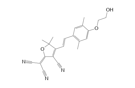 2-(3-Cyano-4-{(E)-2-[4-(2-hydroxy-ethoxy)-2,5-dimethyl-phenyl]-vinyl}-5,5-dimethyl-5H-furan-2-ylidene)-malononitrile