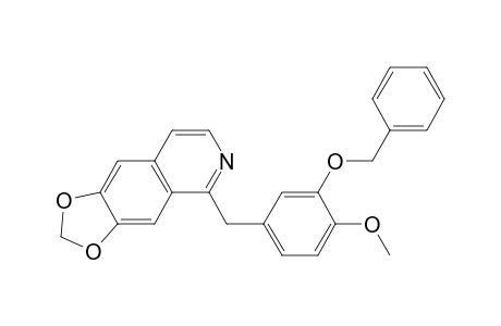 1,3-Dioxolo[4,5-g]isoquinoline, 5-[[4-methoxy-3-(phenylmethoxy)phenyl]methyl]-