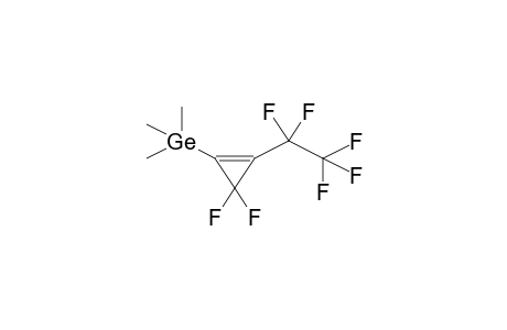 1-PENTAFLUOROETHYL-2-TRIMETHYLGERMYL-3,3-DIFLUOROCYCLOPROPENE