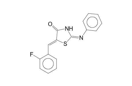 (2E,5E)-5-(2-Fluorobenzylidene)-2-(phenylimino)-1,3-thiazolidin-4-one