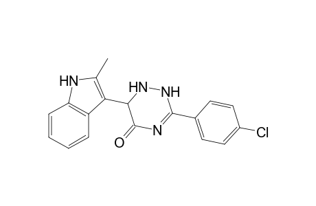 3-(4-Chlorophenyl)-6-(2-methyl-1H-indol-3-yl)-2,6-dihydro-1H-1,2,4-triazin-5-one