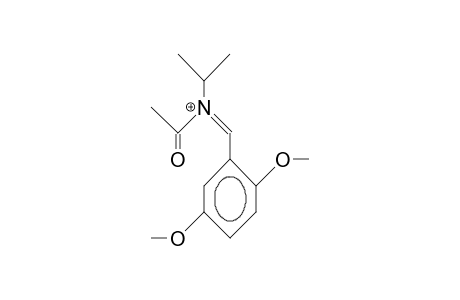 Acetyl-(2,5-dimethoxy-benzylidene)-isopropyl ammonium cation