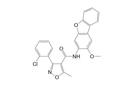 3-(2-Chlorophenyl)-N-(2-methoxy-3-dibenzofuranyl)-5-methyl-4-isoxazolecarboxamide