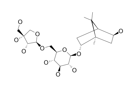 (-)-ANGELICOIDENOL-2-O-BETA-D-APIOFURANOSYL-(1->6)-BETA-D-GLUCOPYRANOSIDE