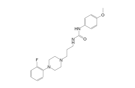 urea, N-[3-[4-(2-fluorophenyl)-1-piperazinyl]propyl]-N'-(4-methoxyphenyl)-