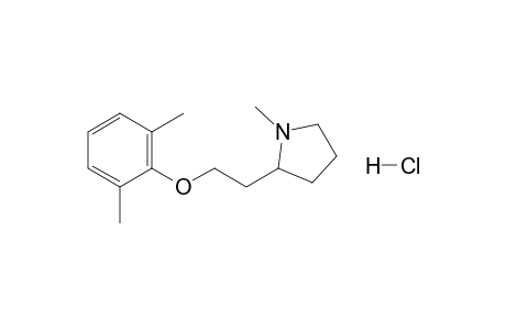 (+-)-2-[2-(2,6-Dimethylphenoxy)ethyl]-1-methylpyrrolidine hydrochloride