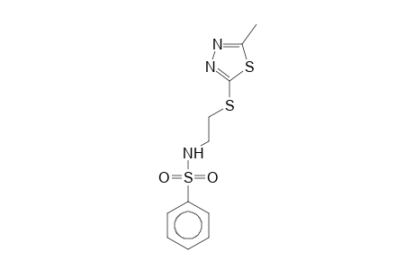 N-[2-[(5-methyl-1,3,4-thiadiazol-2-yl)sulfanyl]ethyl]benzenesulfonamide