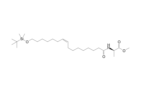 (Z)-(16-((tert-Butyldimethylsilyl)oxy)hexadec-9-enoyl)-L-alanine Methyl Ester