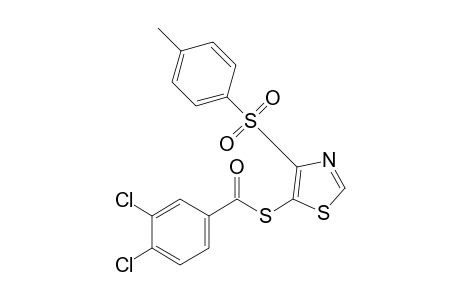 4-(p-tolylsulfonyl)-5-thiazolethiol, 3,4-dichlorobenzoate (ester)