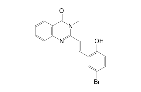 Quinazolin-4(3H)-one, 2-[2-(2-hydroxy-5-bromophenyl)ethenyl]-3-methyl-