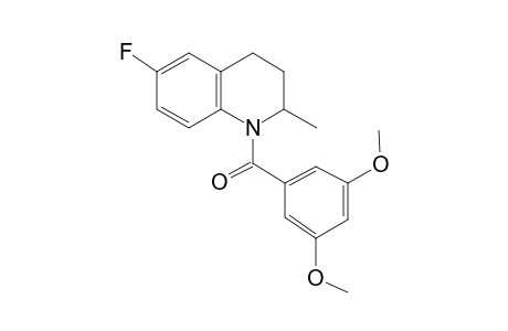 (3,5-Dimethoxyphenyl)(6-fluoro-2-methyl-3,4-dihydro-2H-quinolin-1-yl)methanone