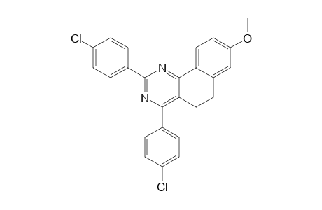 2,4-bis(4-chlorophenyl)-8-methoxy-5,6-dihydrobenzo[h]quinazoline
