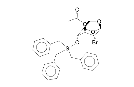 1,6-Anhydro-2-bromo-2-deoxy-3-O-acetyl-4-O-tribenzyl-silyl-b-d-glucopyranose