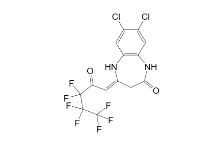 (4Z)-7,8-Dichloro-4-(3,3,4,4,5,5,5-heptafluoro-2-oxopentylidene)-1,3,4,5-tetrahydro-2H-1,5-benzodiazepin-2-one