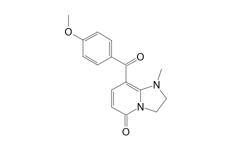 8-(PARA-METHOXYBENZOYL)-1-METHYL-2,3-DIHYDRO-1H-IMIDAZO-[1,2-A]-PYRIDIN-5(8H)-ONE