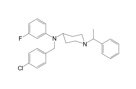 N-(4-chlorobenzyl)-N-3-fluorophenyl-1-(1-phenylethyl)piperidin-4-amine