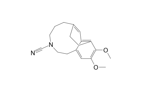 10,11-dimethoxy-1,4,5,6-tetrahydro-7,9-ethano-3-benzazecine-3(2H)-carbonitrile