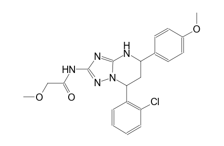 N-[7-(2-chlorophenyl)-5-(4-methoxyphenyl)-4,5,6,7-tetrahydro[1,2,4]triazolo[1,5-a]pyrimidin-2-yl]-2-methoxyacetamide