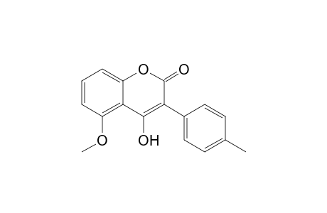 4-Hydroxy-5-methoxy-3-(p-tolyl)-1-benzopyran-2-one