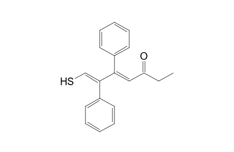 1-Mercapto-2,3-diphenylhepta-1,3-dien-5-one