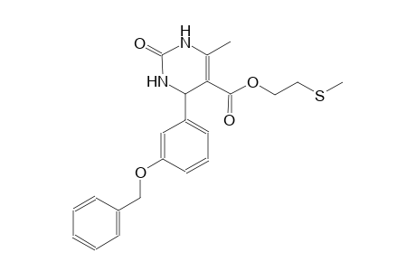 2-(methylsulfanyl)ethyl 4-[3-(benzyloxy)phenyl]-6-methyl-2-oxo-1,2,3,4-tetrahydro-5-pyrimidinecarboxylate