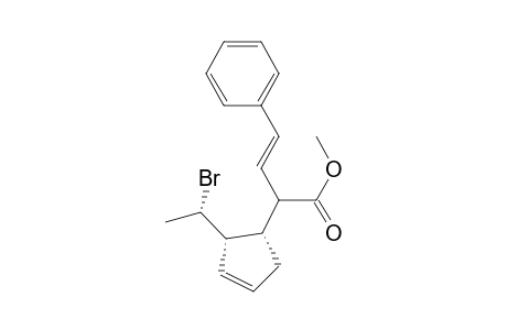Methyl (+,-)-[1.alpha.(S*),2.beta.(S*)]-(E)-.alpha.-(2-phenylethenyl)-2-(1-bromoethyl)-3-cyclopentene-1-ethanoate