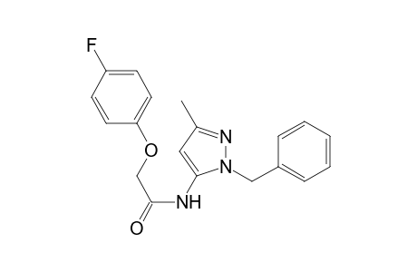 Acetamide, 2-(4-fluorophenoxy)-N-[3-methyl-1-(phenylmethyl)-1H-pyrazol-5-yl]-