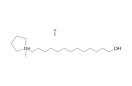 pyrrolidinium, 1-(13-hydroxytridecyl)-1-methyl-, iodide