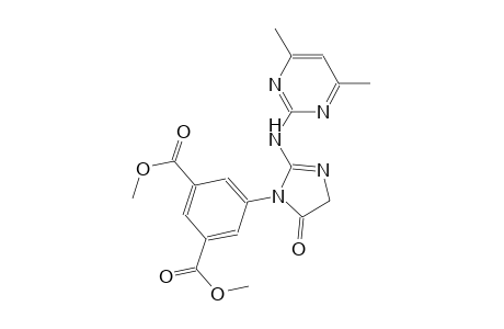 dimethyl 5-{2-[(4,6-dimethyl-2-pyrimidinyl)amino]-5-oxo-4,5-dihydro-1H-imidazol-1-yl}isophthalate