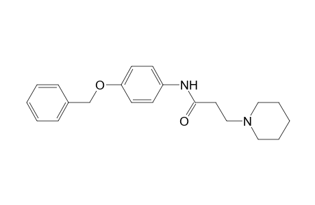 N-[4-(Benzyloxy)phenyl]-3-(1-piperidinyl)propanamide