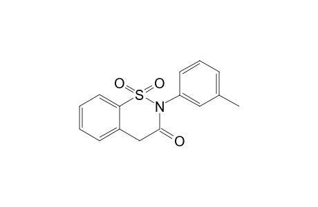 2-(3-Methylphenyl)-3,4-dihydro-2H-1,2-benzo[e]thiazin-3-one 1,1-dioxide