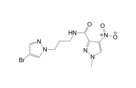 N-[3-(4-bromo-1H-pyrazol-1-yl)propyl]-1-methyl-4-nitro-1H-pyrazole-3-carboxamide