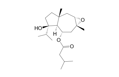 Epoxyjaeschkeanadiol isovalerate [3,7-dimethyl-10-isopropylhexahydro-1H-azulene-5,10-diol isovalerate]
