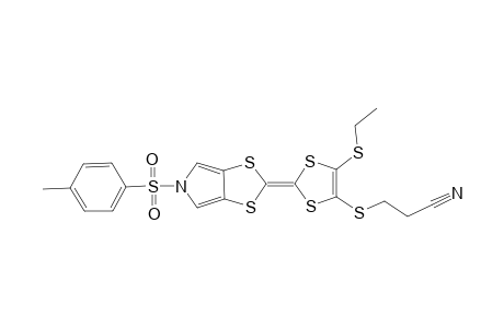 2-[4-(2-Cyanoethylthio)-5-ethylthio-1,3-dithiole-2-ylidene]-5-tosyl-1,3-dithio[4,5-c]pyrrole