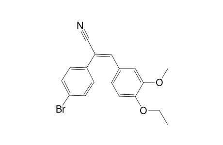 Benzeneacetonitrile, 4-bromo-.alpha.-[(4-ethoxy-3-methoxyphenyl)methylidene]-