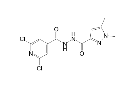 1-(2,6-dichloroisonicotinoyl)-2-[(1,5-dimethylpyrazol-3-yl)carbonyl]hydrazine
