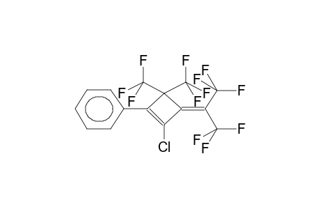 1-CHLORO-2-PHENYL-3,3-BIS(TRIFLUOROMETHYL)-4-HEXAFLUOROISOPROPYLIDENECYCLOBUTENE
