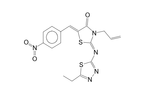 2-[2-ethyl-1,3,4-thiadiazol-5-ylimino)-3-allyl-5-(4-nitrobenzylidene)-1,3-thiazolidin-4-one