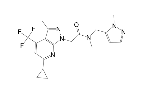 1H-pyrazolo[3,4-b]pyridine-1-acetamide, 6-cyclopropyl-N,3-dimethyl-N-[(1-methyl-1H-pyrazol-5-yl)methyl]-4-(trifluoromethyl)-