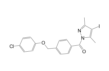 1-{4-[(4-chlorophenoxy)methyl]benzoyl}-4-iodo-3,5-dimethyl-1H-pyrazole