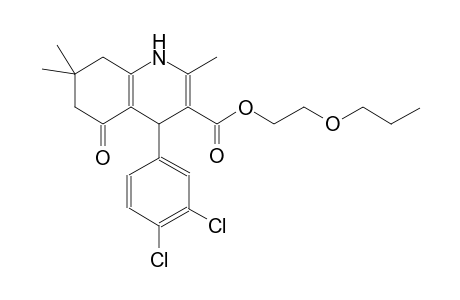 3-quinolinecarboxylic acid, 4-(3,4-dichlorophenyl)-1,4,5,6,7,8-hexahydro-2,7,7-trimethyl-5-oxo-, 2-propoxyethyl ester