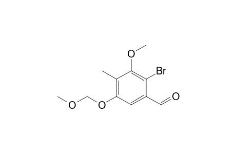 2-Bromo-3-methoxy-5-methoxymethoxy-4-methylbenzaldehyde