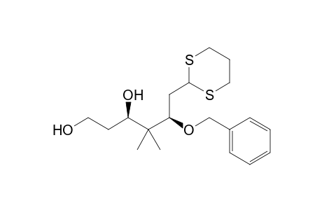 (3R,5R)-5-benzoxy-6-(1,3-dithian-2-yl)-4,4-dimethyl-hexane-1,3-diol