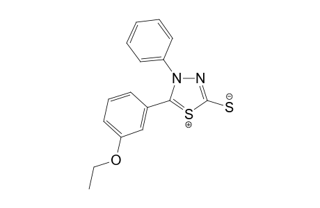 5-(m-ETHOXYPHENYL)-4-PHENYL-1,3,4-THIADIAZOLIDINE-2-THIOL, MESO-IONIC DIDEHYDRO DERIVATIVE