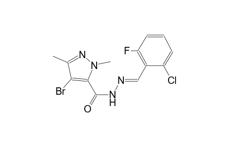 4-bromo-N'-[(E)-(2-chloro-6-fluorophenyl)methylidene]-1,3-dimethyl-1H-pyrazole-5-carbohydrazide