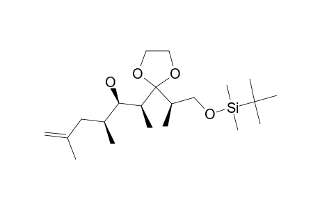 (2R,4S,5R,6S)-1-[(TERT.-BUTYLDIMETHYLSILYL)-OXY]-5-HYDROXY-2,4,6,8-TETRAMETHYL-8-NONENE-3-[1,3]-DIOXOLANE